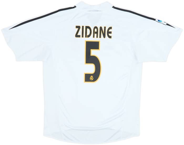 2004-05 Real Madrid Home Shirt Zidane #5 - 7/10 - (M)