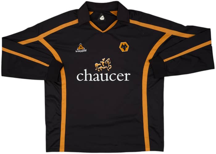 2005-06 Wolves Away L/S Shirt - 8/10 - (XL)