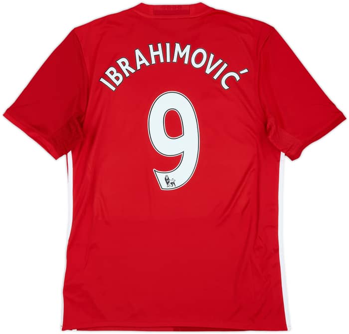 2016-17 Manchester United Home Shirt Ibrahimovic #9 (M)