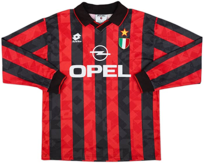 1994-95 AC Milan Home L/S Shirt - 5/10 - (L)