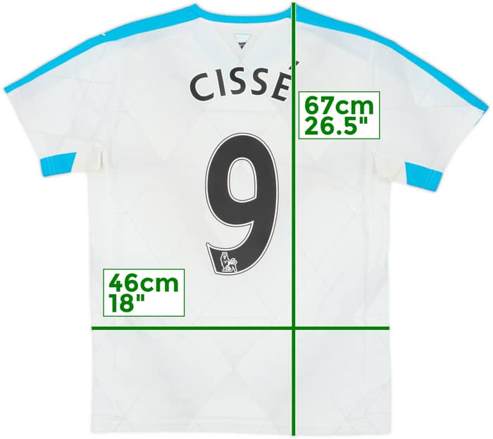 2015-16 Newcastle Away Shirt Cisse #9 - 6/10 - (S)