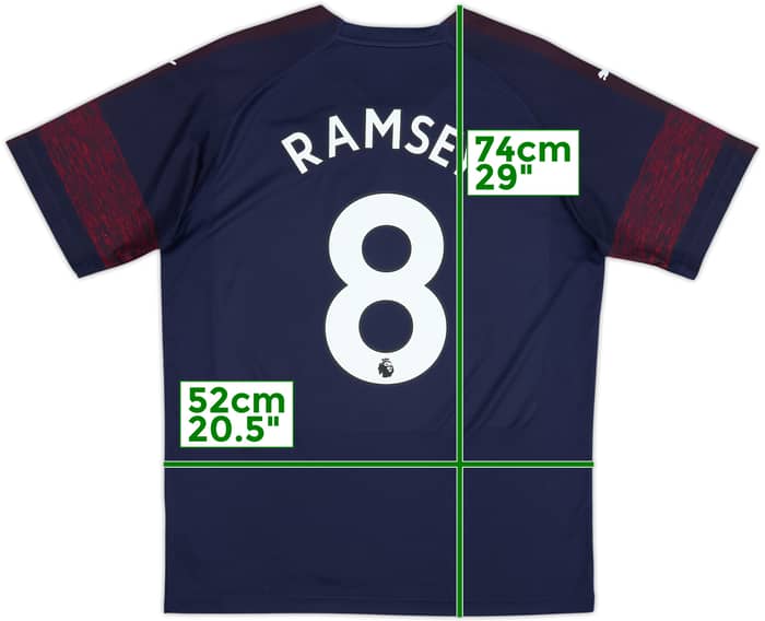 2018-19 Arsenal Away Shirt Ramsey #8 - 7/10 - (L)