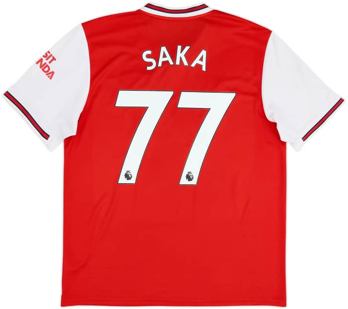 2019-20 Arsenal Home Shirt Saka #77 - 5/10 - (L)