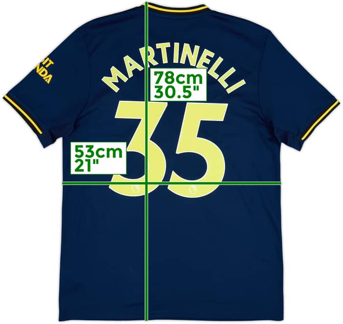 2019-20 Arsenal Third Shirt Martinelli #35 - 7/10 - (L)