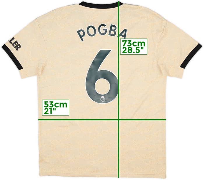 2019-20 Manchester United Away Shirt Pogba #6 - 8/10 - (L)