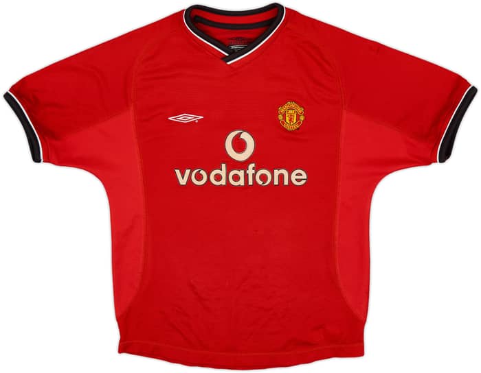 2000-02 Manchester United Home Shirt - 4/10 - (M.Boys)