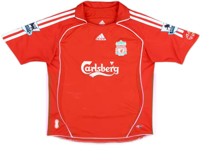 2006-08 Liverpool Camiseta Local Gerrard #8 - 7/10 - (M. Niños)