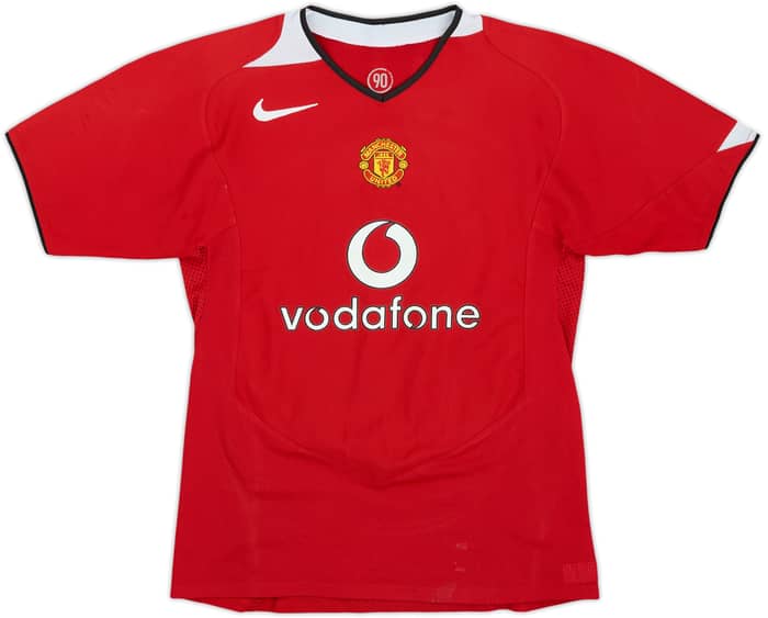 2004-06 Manchester United Home Shirt Ronaldo #7 - 7/10 - (M.Boys)