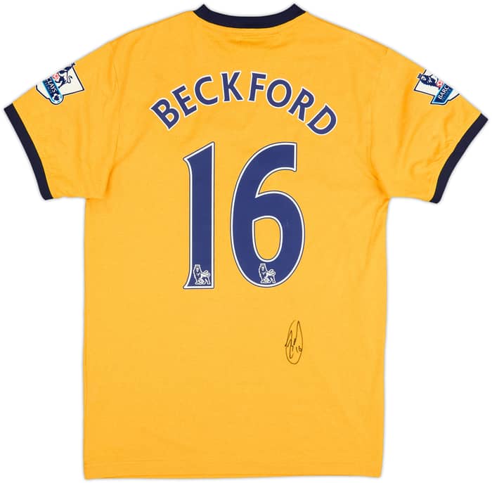 2011-12 Everton Signed Away Shirt Beckford #16 - 7/10 - (S)