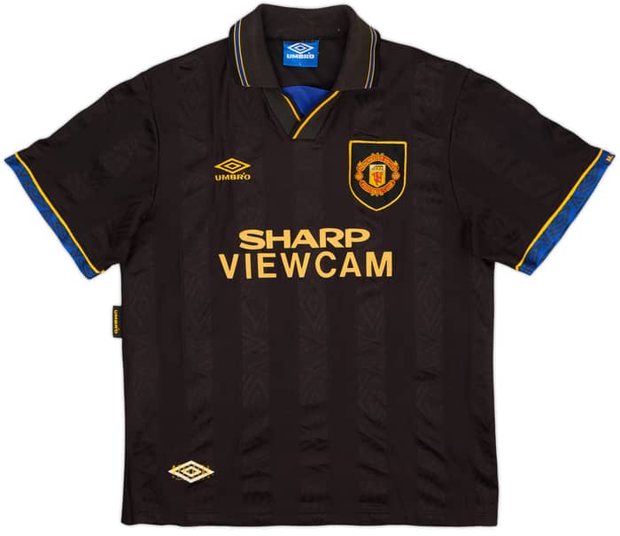 1993-95 Manchester United Away Shirt Cantona #7 - 8/10 - (L)