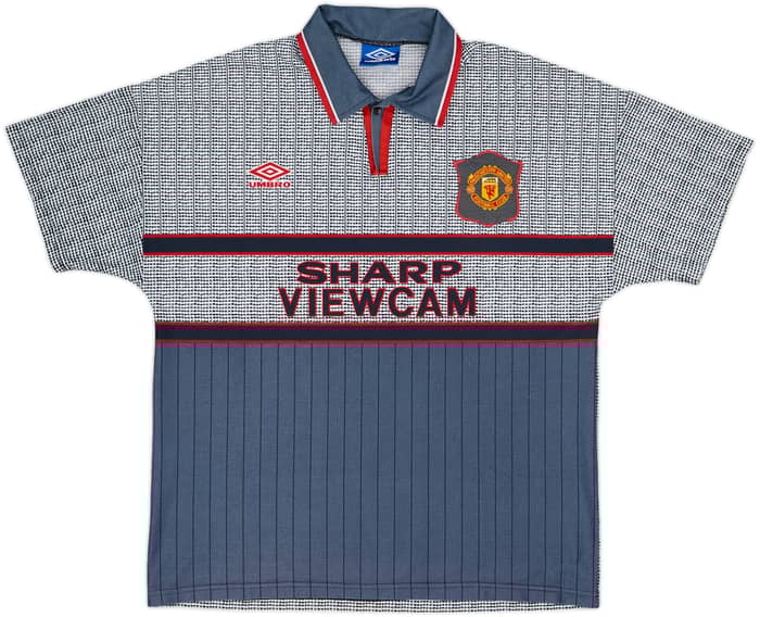 1995-96 Manchester United Away Shirt Beckham #24 - 6/10 - (L)