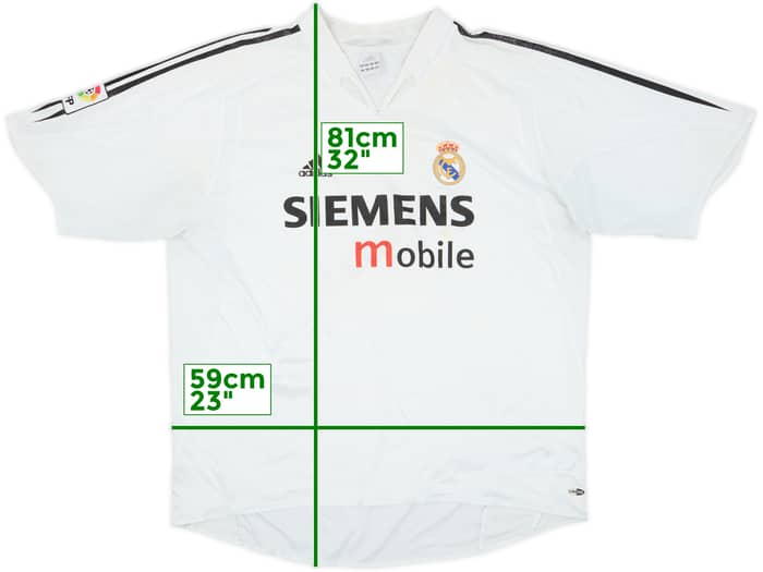 2004-05 Real Madrid Home Shirt - 5/10 - (XXL)
