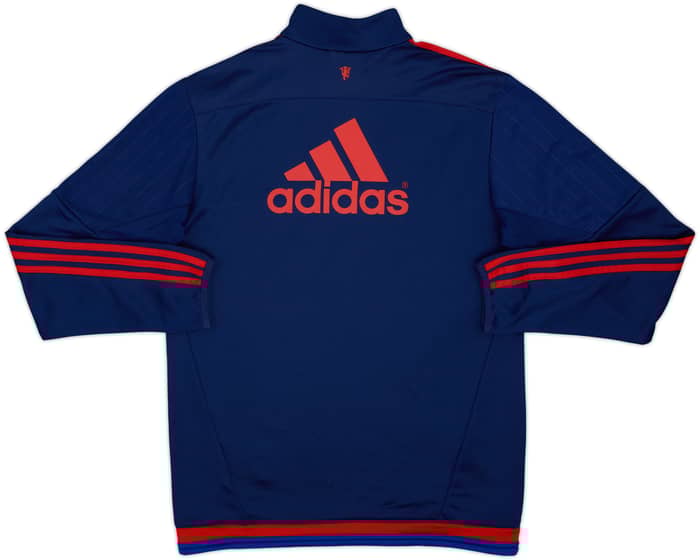 2015-16 Manchester United adidas 1/4 Zip Drill Top - 8/10 - (M)