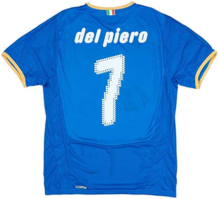2007-08 Italy Home Shirt Del Piero #7 - 5/10 - (M)
