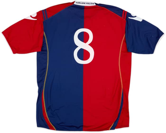 2008-09 Cagliari Home Shirt #8 - 7/10 - (M)