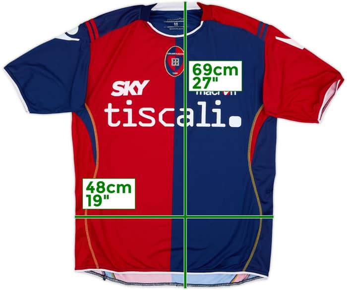 2008-09 Cagliari Home Shirt #8 - 7/10 - (M)