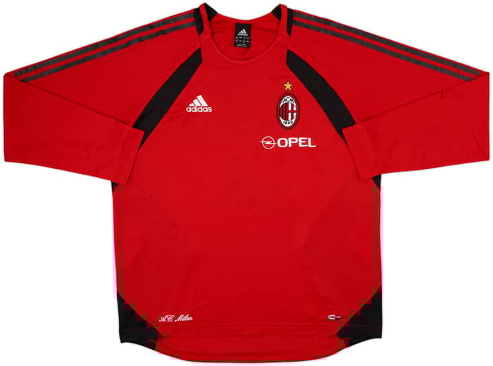 2005-06 AC Milan adidas Training L/S Shirt - 8/10 - (L)