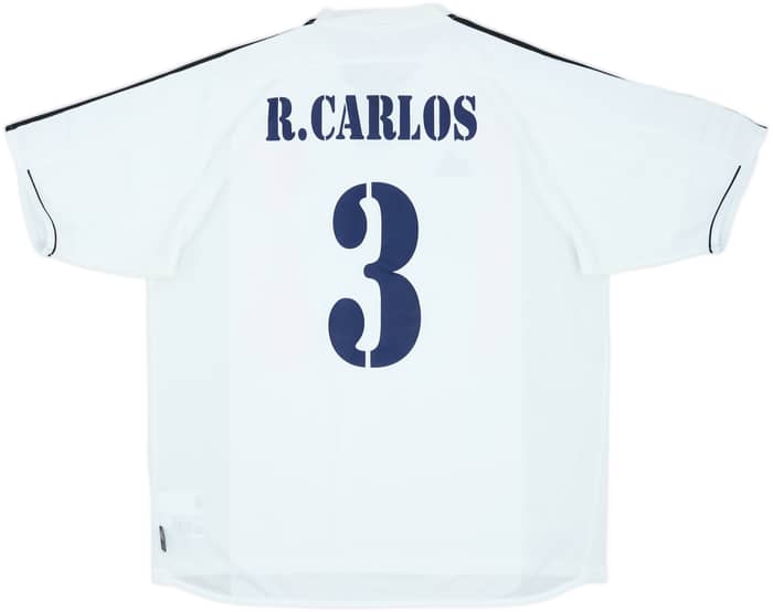 2003-04 Real Madrid Home Shirt R.Carlos #3 - 8/10 - (XL)
