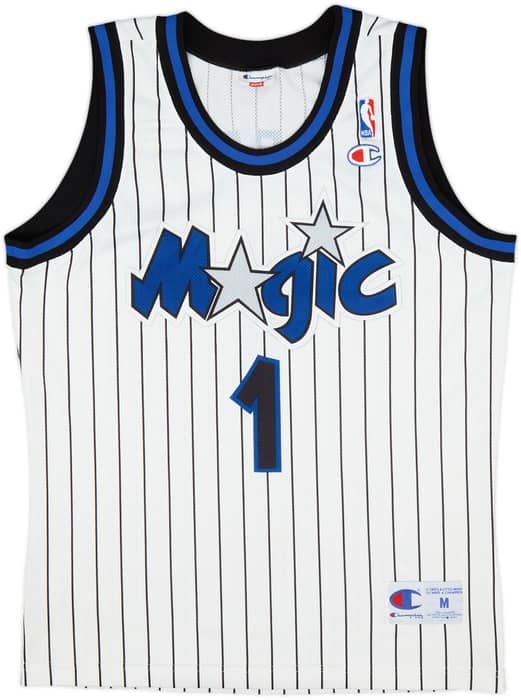 1993-98 Orlando Magic A.Hardaway #1 Champion Home Jersey - 8/10 - (M)
