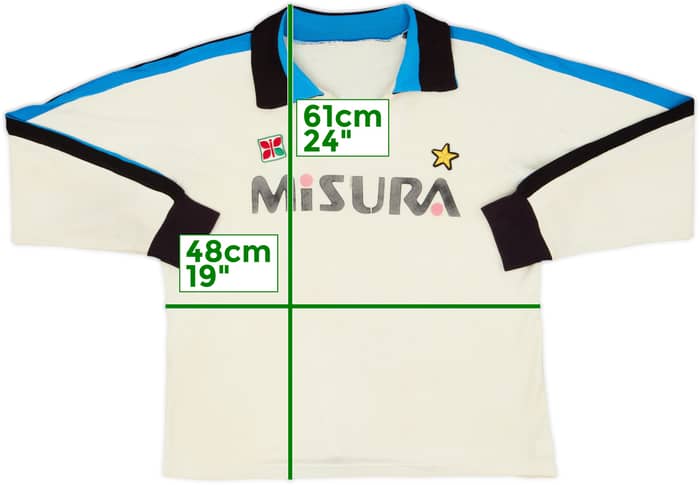 1983-86 Inter Milan Away L/S Shirt - 4/10 - (L)