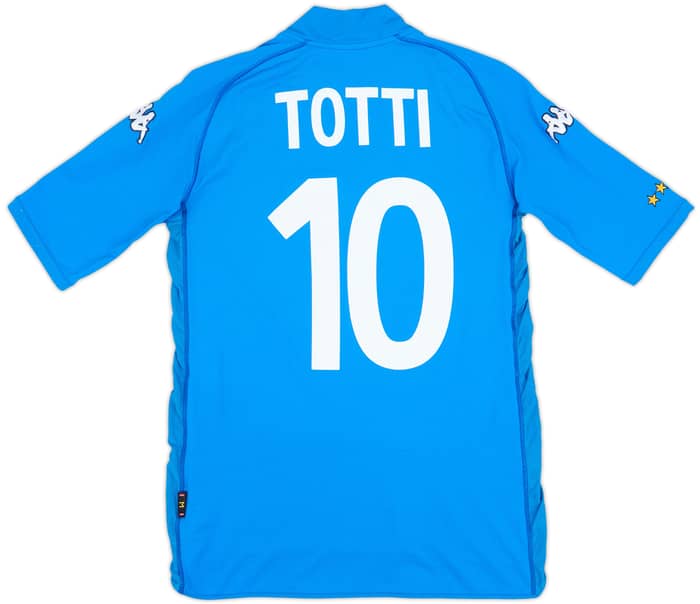 2002 Italy Home Shirt Totti #10 - 6/10 - (M)
