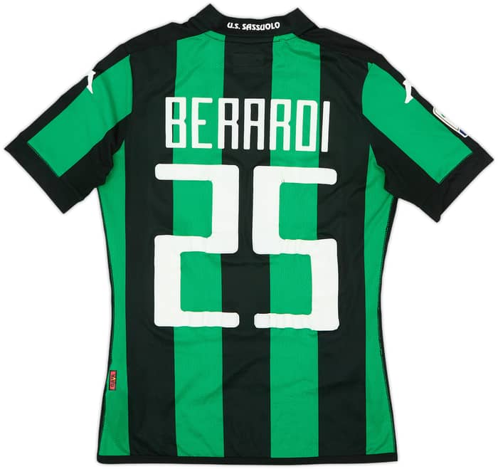2016-17 Sassuolo Authentic Home Shirt Berardi #25 - 5/10 - (XS)