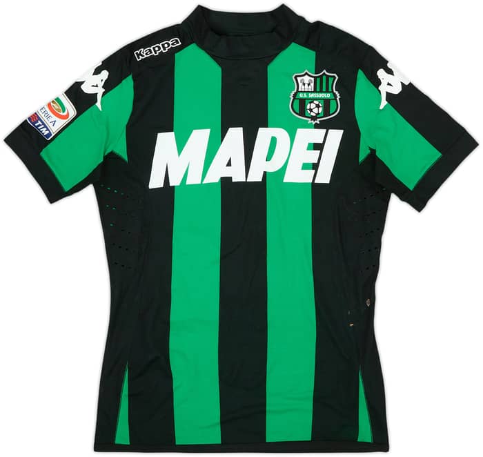 2016-17 Sassuolo Authentic Home Shirt Berardi #25 - 5/10 - (XS)