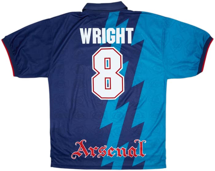 1995-96 Arsenal Away Shirt Wright #8 - 9/10 - (XL)