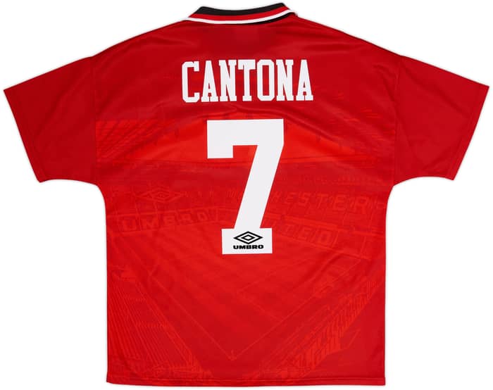 1994-96 Manchester United Home Shirt Cantona #7 - 8/10 - (M)