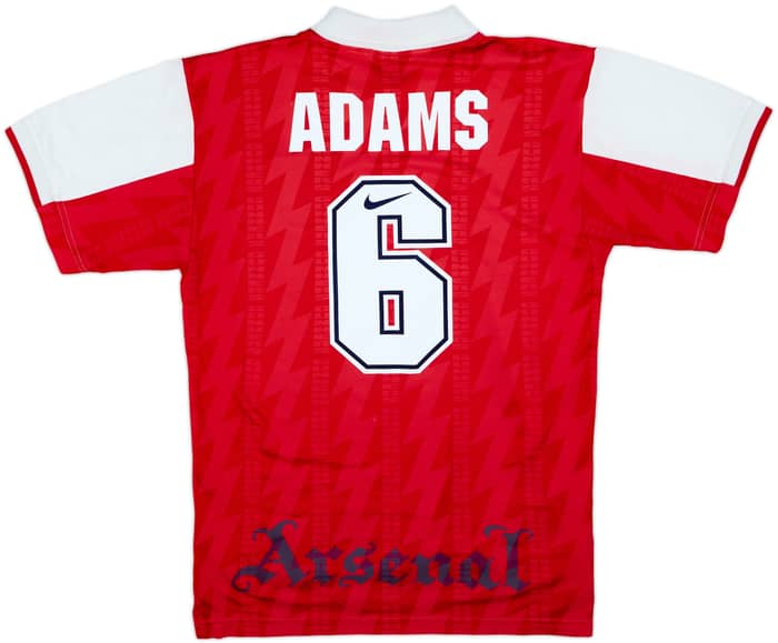 1994-96 Arsenal Home Shirt Adams #6 - 6/10 - (L)