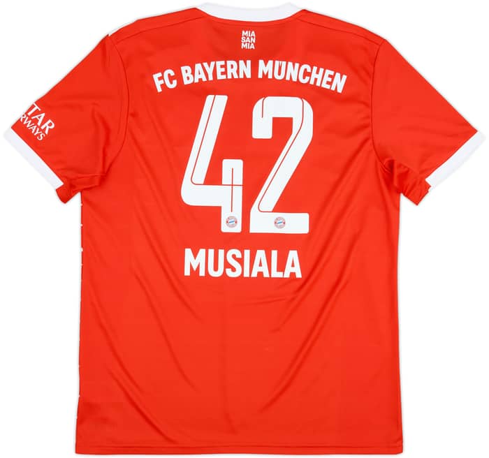 2022-23 Bayern Munich Home Shirt Musiala #42 - 8/10 - (L)