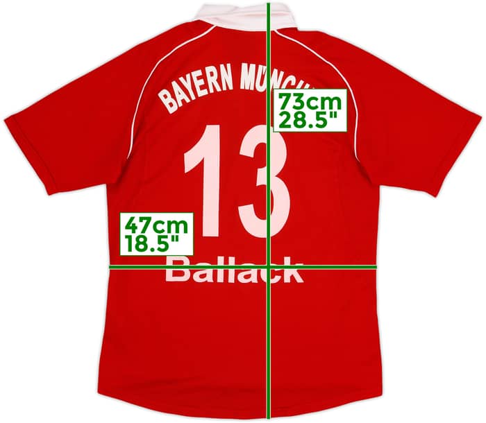 2005-06 Bayern Munich Home Shirt Ballack #13 - 5/10 - (XL.Boys)