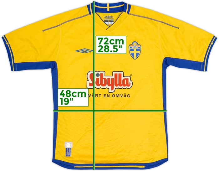 2003-04 Sweden Home Shirt Superstar #10 - 9/10 - (S)