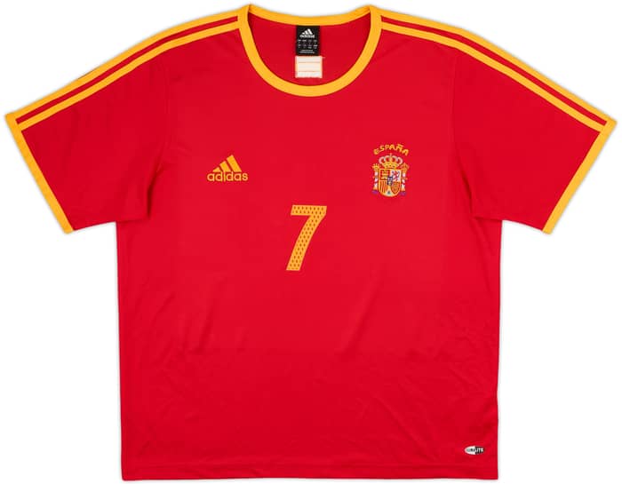 2004-06 Spain Basic Home Shirt Raul #7 - 9/10 - (L)