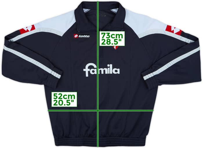 2010-11 Padova Player Issue Lotto 1/4 Zip Training Top - 6/10 - (XL)