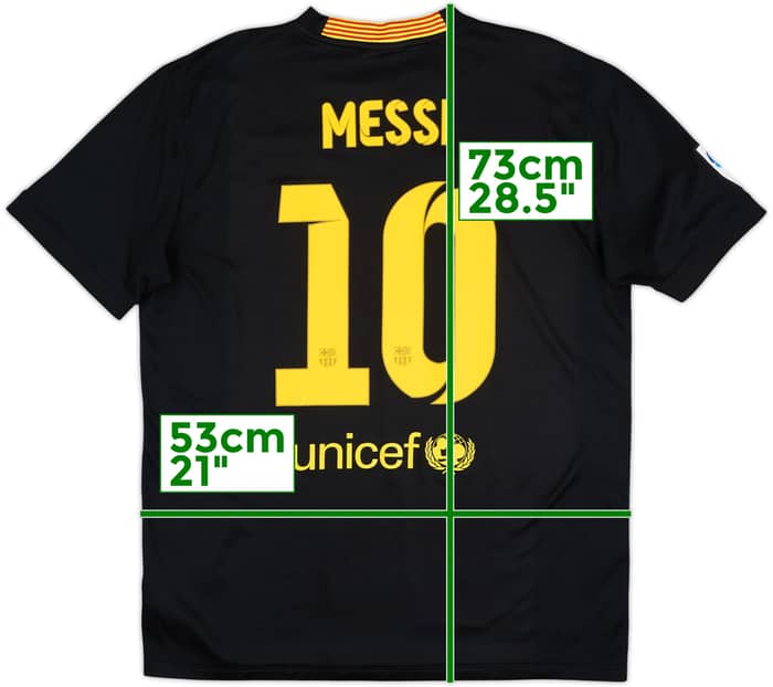2013-14 Barcelona Tercera Camiseta Messi #10 - 8/10 - (L)
