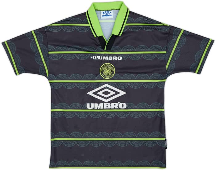 1998-99 Celtic Away Shirt Larsson #7 - 8/10 - (Y)