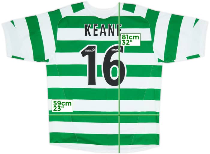 2005-07 Celtic Home Shirt Keane #16 - 5/10 - (XL)