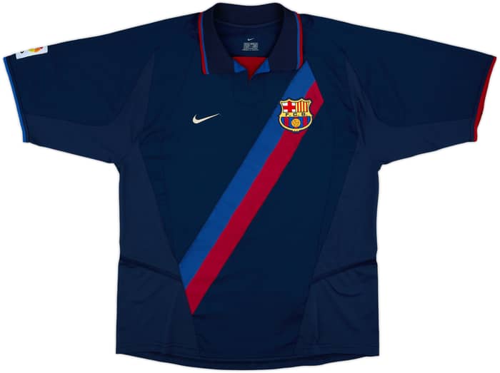 2002-03 Barcelona Away Shirt Saviola #7 - 7/10 - (M)