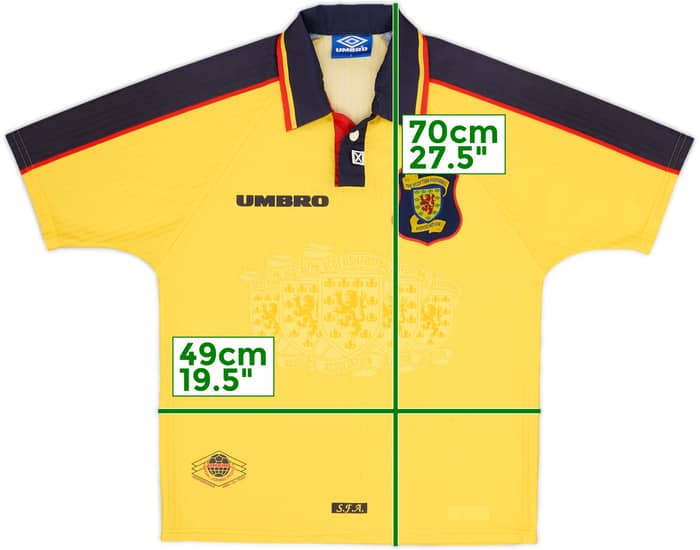 1996-99 Scotland Away Shirt - 9/10 - (Y)