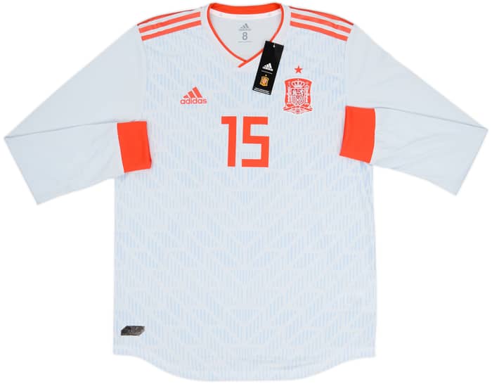 2018-19 Spain Player Issue Away L/S Shirt Ramos #15 (L)