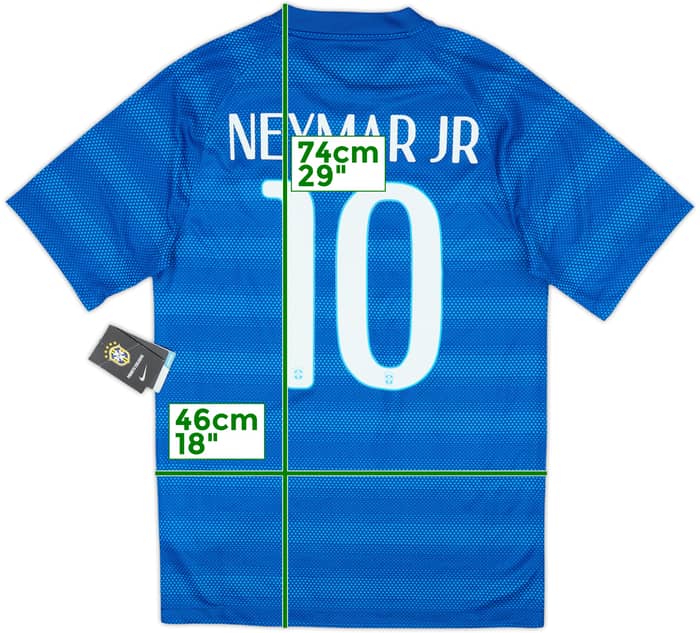 2014-15 Brazil Away Shirt Neymar Jr #10 (S)