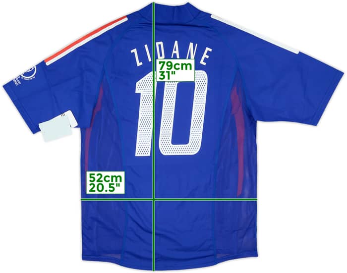 2002-04 France Player Issue Home Shirt Zidane #10 (M)