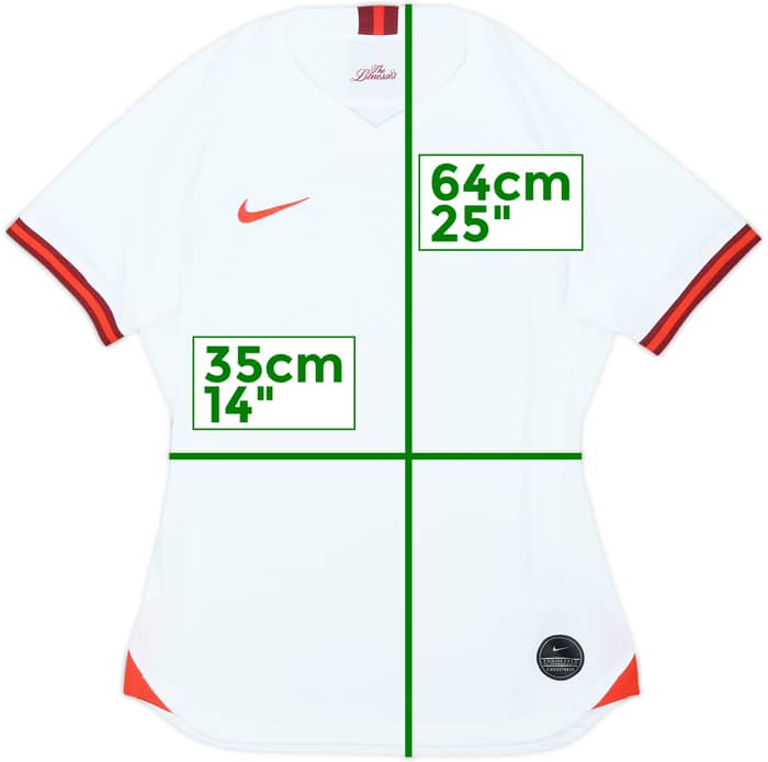 2019 England Lionesses Home Shirt - 8/10 - (Women's S)