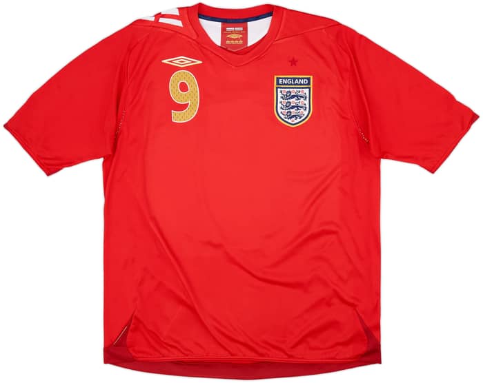 2006-08 England Away Shirt Rooney #9 - 6/10 - (L)