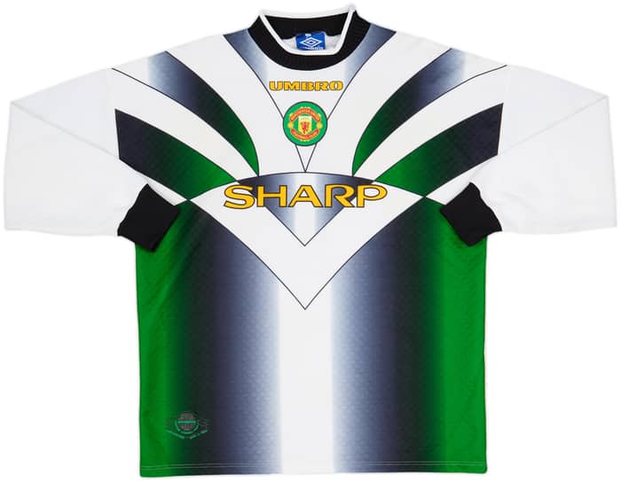 Camiseta de portero del Manchester United 1996-97 Schmeichel #1 - 4/10 - (XL)