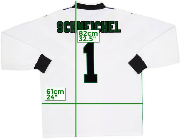 Camiseta de portero del Manchester United 1996-97 Schmeichel #1 - 4/10 - (XL)