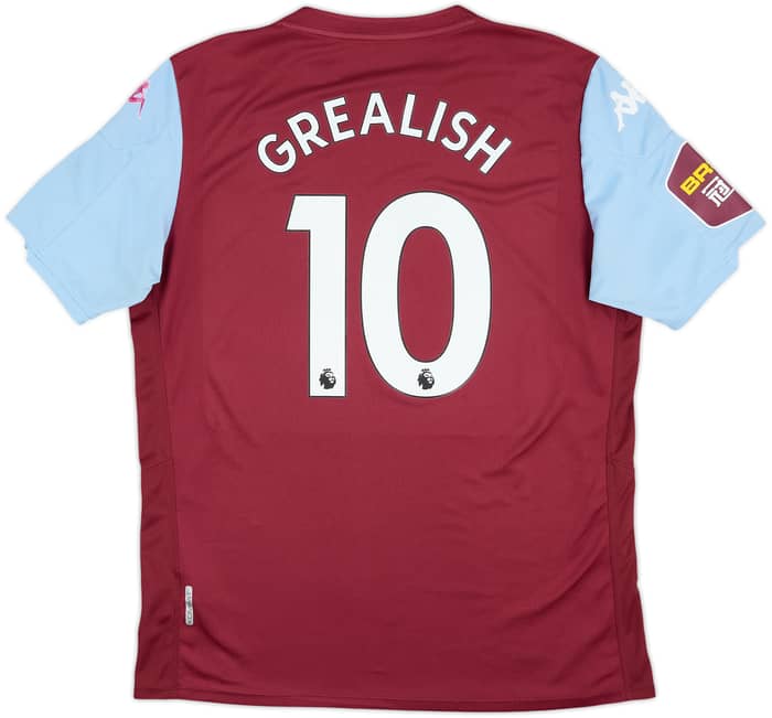 2019-20 Aston Villa Home Shirt Grealish #10 - 6/10 - (XL)