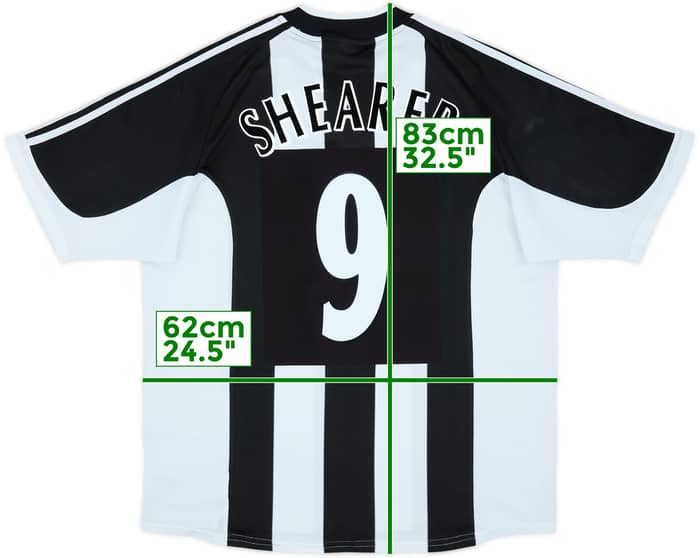 2001-03 Newcastle Home Shirt Shearer #9 - 9/10 - (XXL)