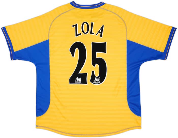 2000-01 Chelsea Away Shirt Zola #25 - 9/10 - (XL)